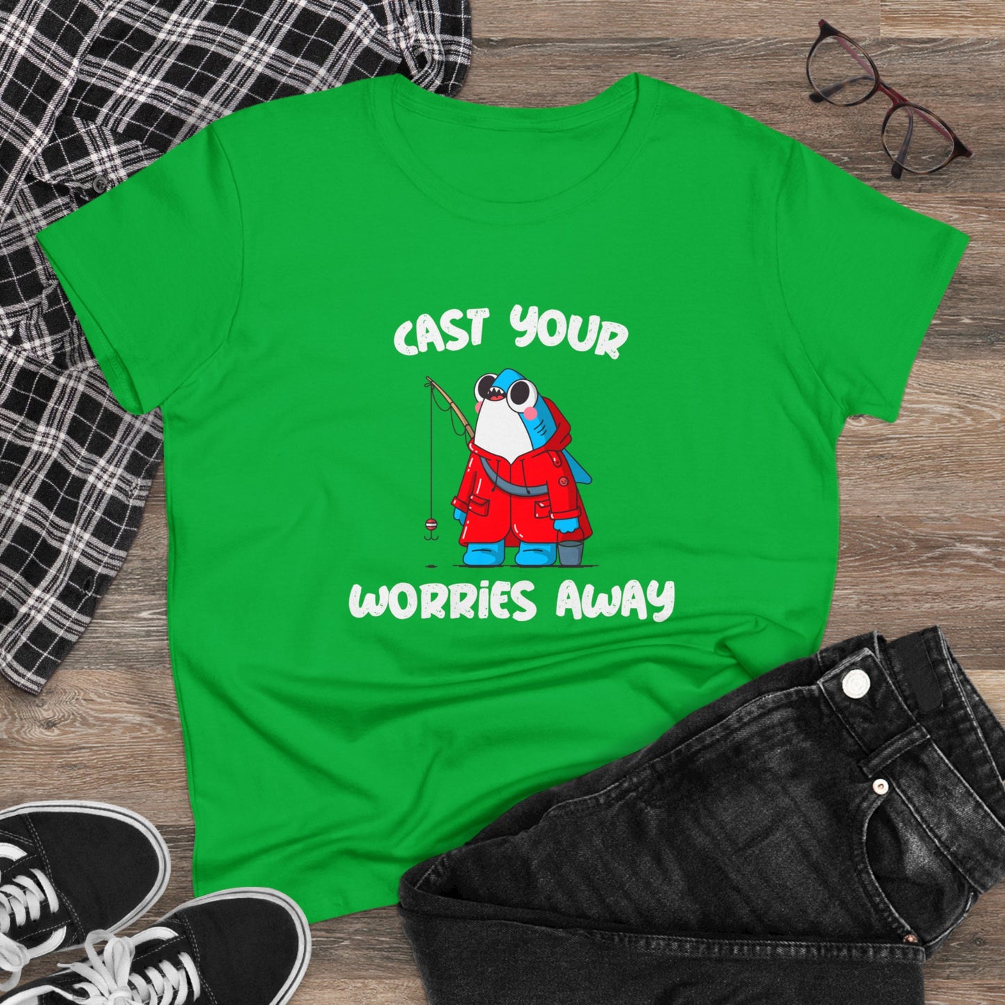 Cast Your Worries Away Women's T-Shirt